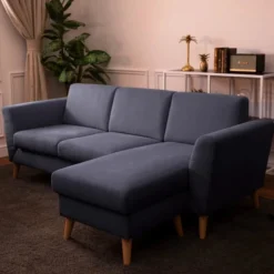 BUDWING Angel - Sofá Rinconera Reversible - Azul - 3 Plazas - Estilo Vintage - Patas Altas -Mimoso Sofa Ventas dca60275dedc12947a8f9c6c63c4dad5589c6055 b12f1bc6566b4add9bc2004a81667e86