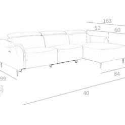 Sofá Chaise Longue (R) Tapizado En Piel De Origen Vacuno Color Gris Oscuro. Reposacabezas Articulados Independientes Manuales Y Asiento Laterial Con Mecanismo Eléctrico De Relax. -Mimoso Sofa Ventas dcaacd25fc9ea71a48c21c531664359145c39706 67aedae526d945c289cc42a739b04aed