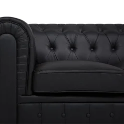 Sofá Esquinero En Piel Sintética Negro Izquierdo CHESTERFIELD -Mimoso Sofa Ventas dd479228a3f6e82b5be99c68e226e861af68bd0b e0374ddf0c7c44eaa6d87e7675449678