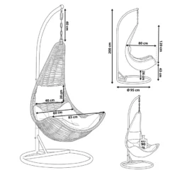 Silla Colgante De Ratán Negra Con Soporte ATRI -Mimoso Sofa Ventas de5595dc348aa7dd68c8732adeb0978683a3d4ed a94ae2412f9f443999d3de36b5079ffd