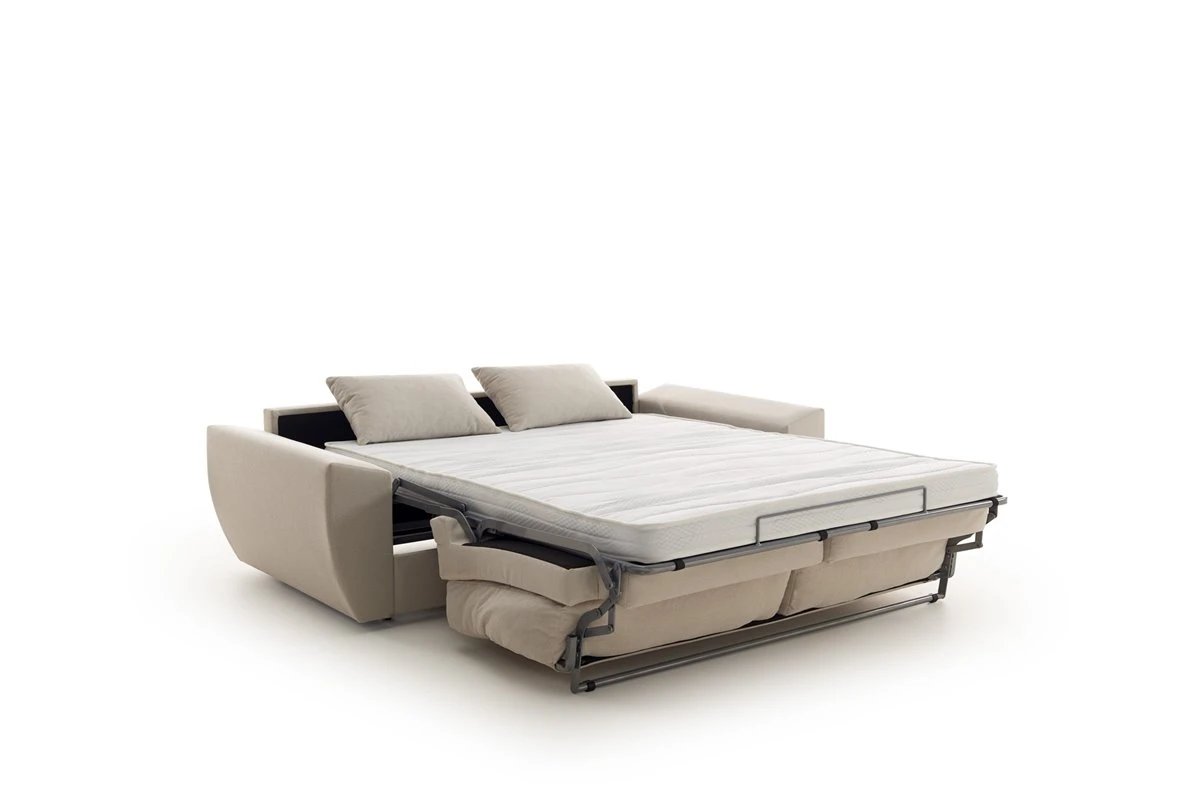 Sofá Cama Italiano Mónaco 3 Plazas 200X96Cm Tela Antimanchas Color Gris 4 Sofá Cama Italiano Mónaco 3 Plazas 200X96Cm Tela Antimanchas Color Gris - Imagen 2