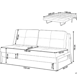 Sofá Cama 2 Plazas Tapizado Negro EDLAND -Mimoso Sofa Ventas e0dfccf3af80788b0c71ec1669c57b9727bc5f37 6b22c5ddfeac4fc6af66506dfadf97ab