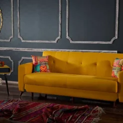 Sofá Cama DORIAN De Tela ColorAmarillo -Mimoso Sofa Ventas e4f4eed1416fc11ab851e9351372b6126117c504 400970 ambiente