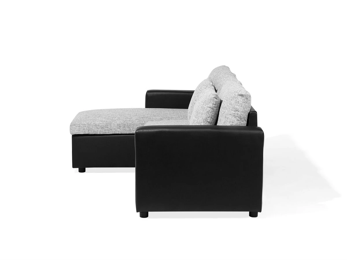 Sofá Cama Esquinero De Poliéster Gris Oscuro/beige Derecho TAMPERE 9 Sofá Cama Esquinero De Poliéster Gris Oscuro/beige Derecho TAMPERE - Imagen 7