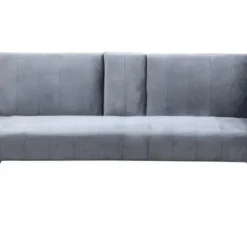 Sofá Cama 2 Plazas Click Clac Roma Reposa Vaso Terciopelo 183x74cm Gris
