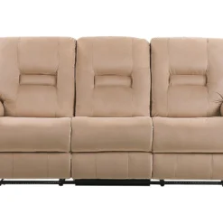 Sofá 3 Plazas LED Reclinable De Terciopelo Beige Arena BERGEN -Mimoso Sofa Ventas ea80c8633462081e6b17105e7c02348d87d81aad 1fad083a8d7f4e36a96c516ef651e6f2