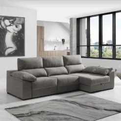 Chaise Longue KLEE Derecho Color Visón -Mimoso Sofa Ventas ebfc94f24f973f87034a69293668daa7a8657c3f 100218 ambiente11