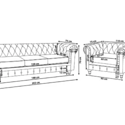 Conjunto De Sala De Estar 4 Plazas Gris CHESTERFIELD 16 Conjunto De Sala De Estar 4 Plazas Gris CHESTERFIELD -Mimoso Sofa Ventas ed4b8c0298cd4b65f57ab974294f22bf08ed7a90 c3f67a8555254b5ca47a439f523add8e