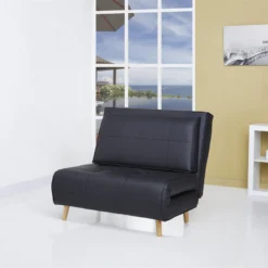 Sillón Cama Piel Sintética ONE Color Negro -Mimoso Sofa Ventas ed8666c818f9a8b8d5d58a2e09100f57b8e623fd 378246 2