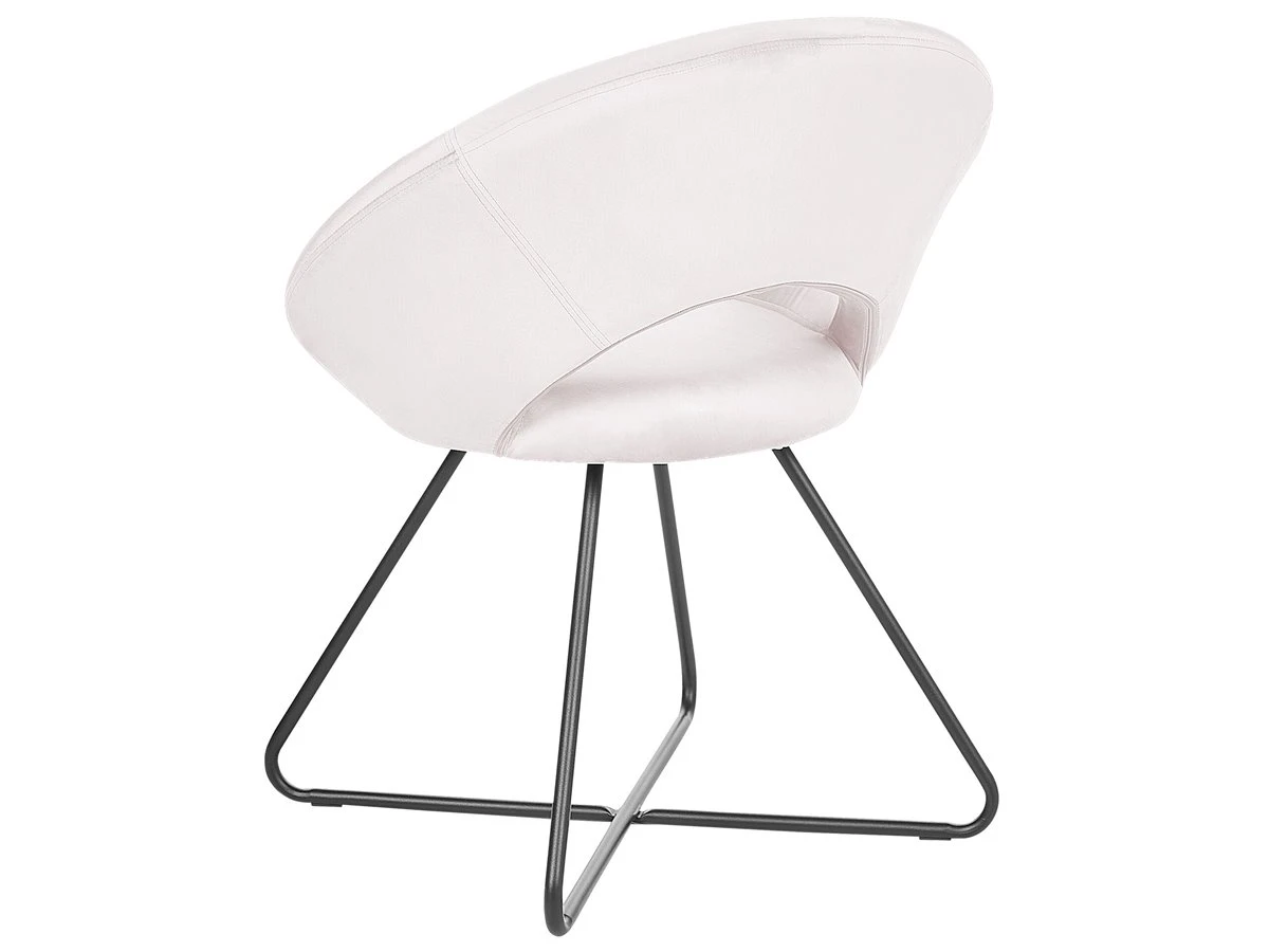 Sillón De Terciopelo Beige/negro RACHEL 7 Sillón De Terciopelo Beige/negro RACHEL - Imagen 5