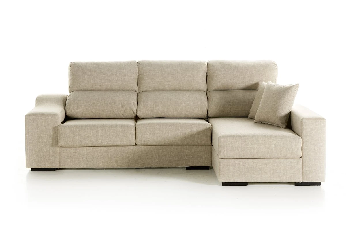 Chaise Longue Derecha Beige LUCIA 5 3 Chaise Longue Derecha Beige LUCIA 5