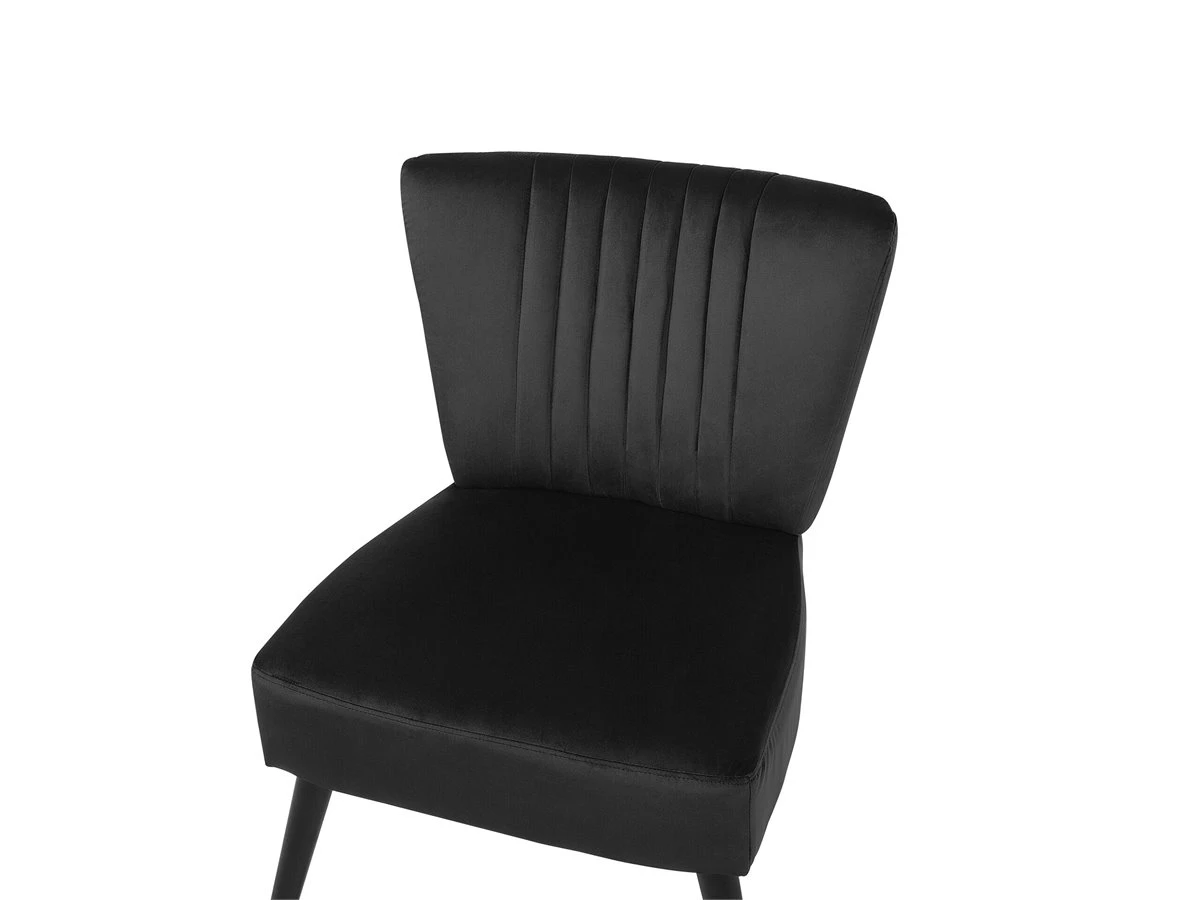Sillón De Terciopelo Negro VAASA 9 Sillón De Terciopelo Negro VAASA - Imagen 7