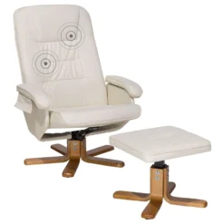 Sillón De Masaje De Piel Sintética Beige Crema/madera Clara RELAXPRO -Mimoso Sofa Ventas f916a6b9fd25f2835b9c3d7da35507d71436bd64 92fc1171425f467e874c6a7d552cf4cd