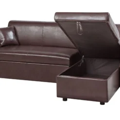 Sofá Esquinero 3 Plazas De Poliéster Marrón Oscuro Izquierdo OGNA -Mimoso Sofa Ventas fa85bd8f24777fc6fdbdcfd7a503710d6a603b24 b98739d60c6149afa24fa223126e6d74