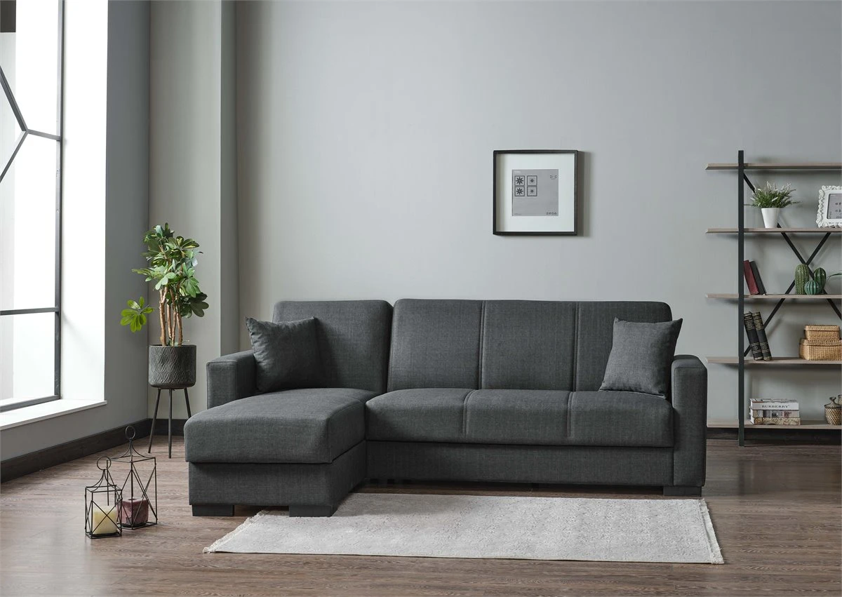 Chaise Longue ANGELO Cama Reversible Color Gris 4 Chaise Longue ANGELO Cama Reversible Color Gris - Imagen 2