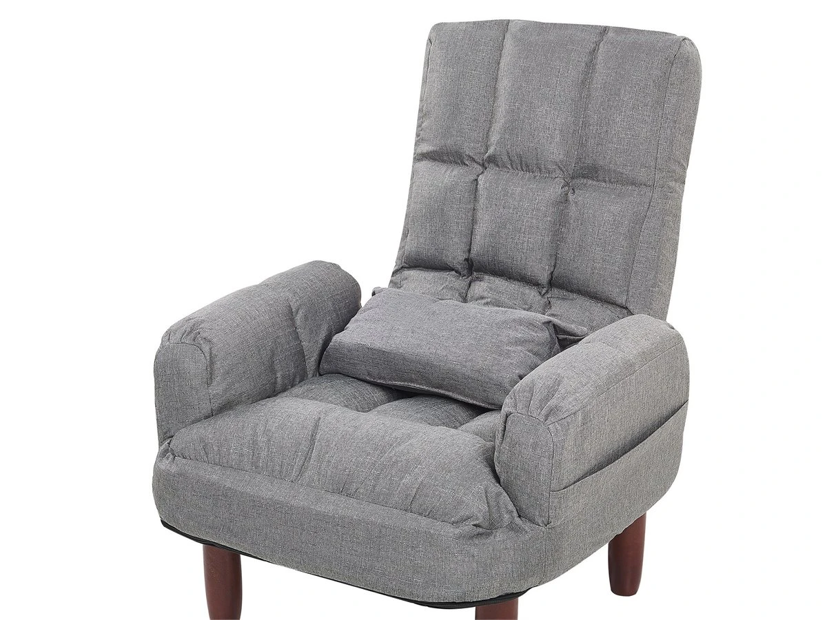 Sillón Reclinable Gris Con Reposapiés OLAND 12 Sillón Reclinable Gris Con Reposapiés OLAND - Imagen 10