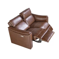 Sofá 3 Plazas Tapizado En Piel De Origen Vacuno Color Marón Cognac Con Mecanismo Eléctricos Relax. Estructura Interna De Madera De Pino Natural. Patas De PVC Color Negro. -Mimoso Sofa Ventas fd8f541390a94e1b802c68b4d1347a9583ee0221 6316f37db31a42618a981243e95da766