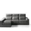 FULL Chaise Longue 3 Plazas 3 Poufs FULL Izquierda Antracita